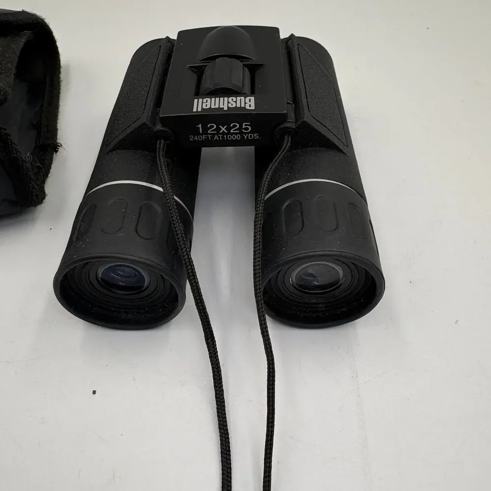 Bushnell 12 x 25 Compact Binoculars w/ Vivitar Black Pouch